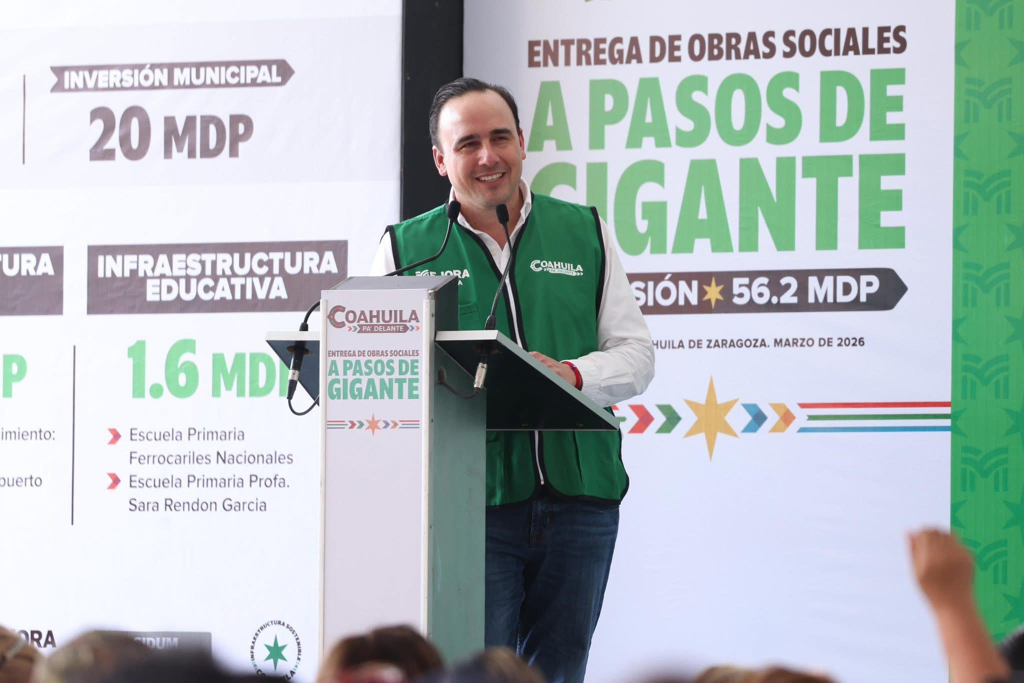 MARZO FUE UN MES DE MUCHO TRABAJO Y RESULTADOS PARA COAHUILA: MANOLO