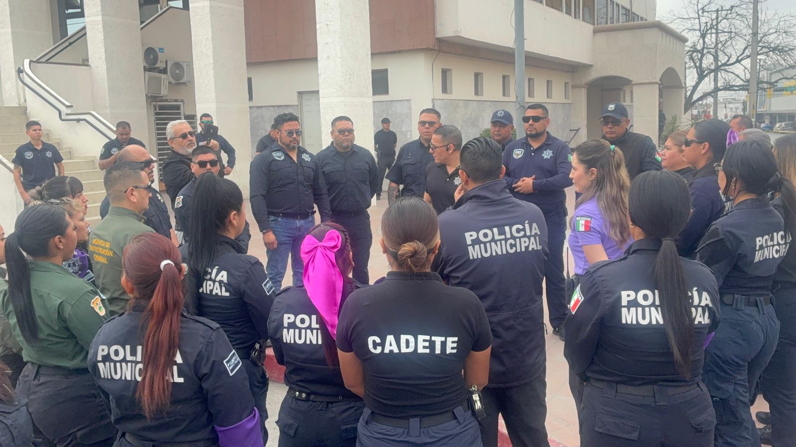 Vigilaron 129 policías manifestación de 8M