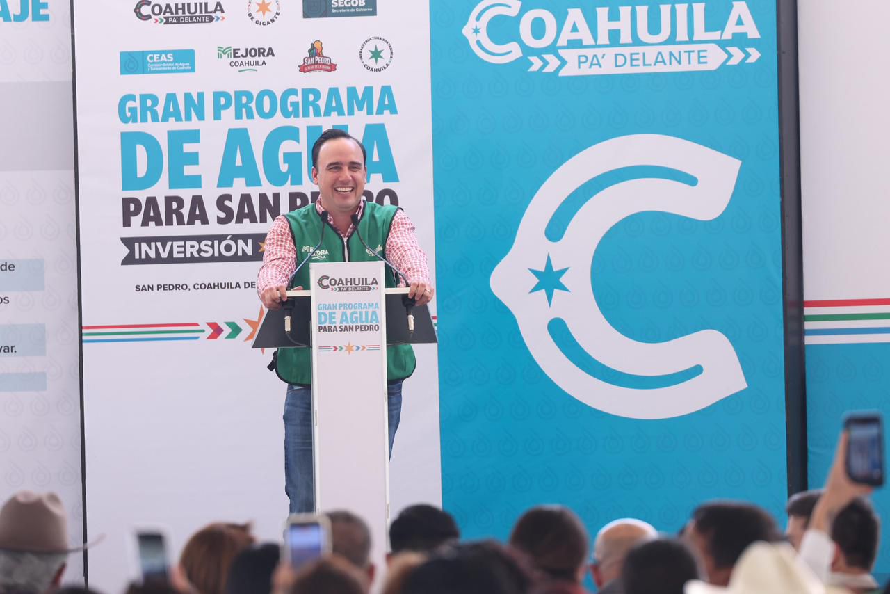CONTINÚAN GRANDES PROGRAMAS DE AGUA EN COAHUILA: MANOLO