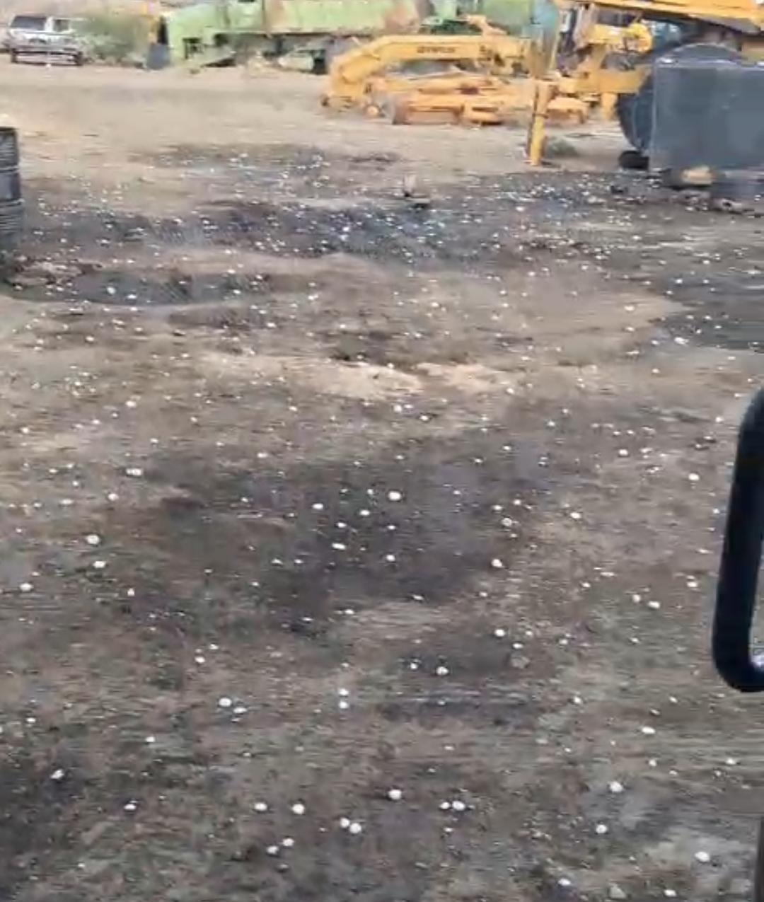 Registran caída de granizo en San Juan de Sabinas