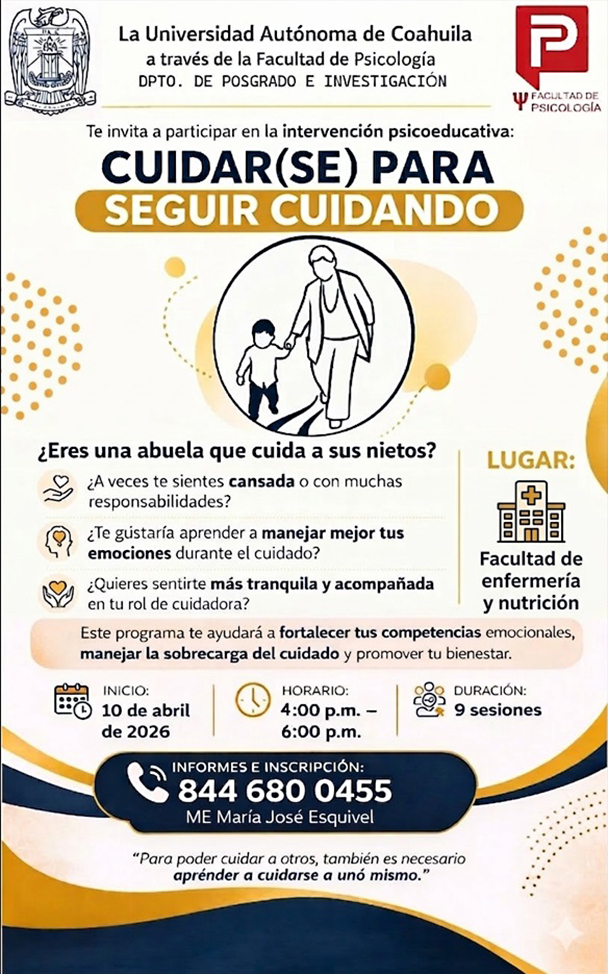 Invita la UAdeC al taller para abuelas cuidadoras
