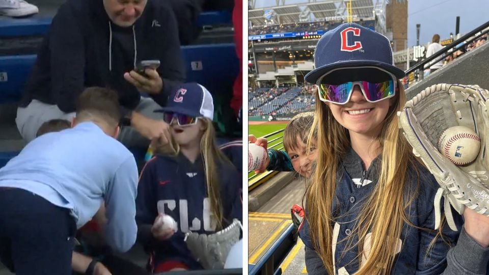Aficionado arrebata una pelota de jonrón a una niña; el reportero de los Rays le regala otra y la pequeña se conmueve hasta el llanto