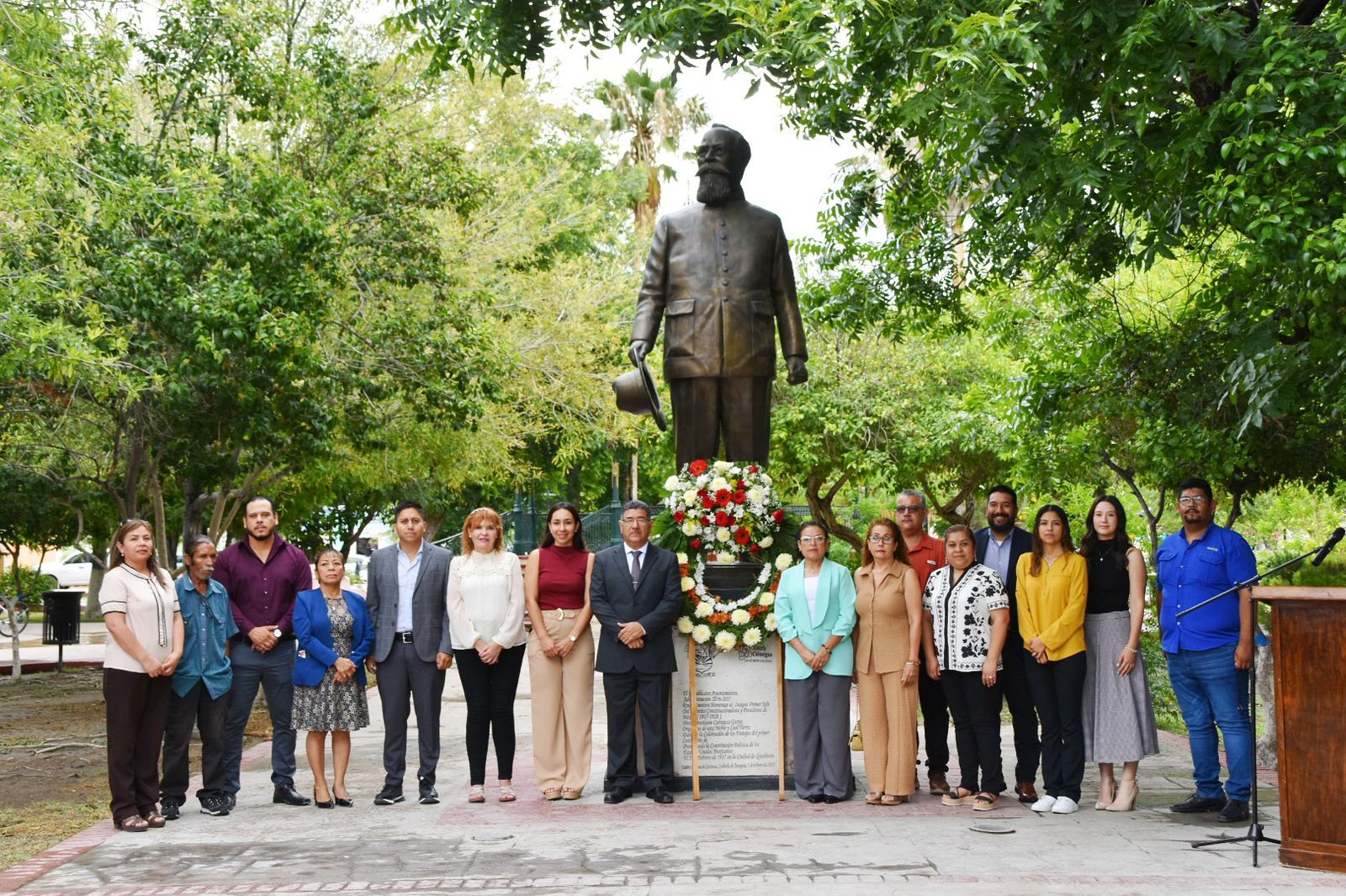 Conmemoran el aniversario luctuoso de Venustiano Carranza en Ciénegas