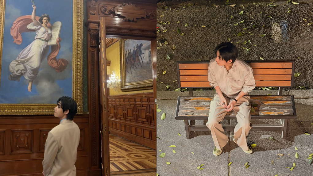 V, integrante de BTS, disfruta así de la CDMX: entre museos y canciones de Luis Miguel y José José