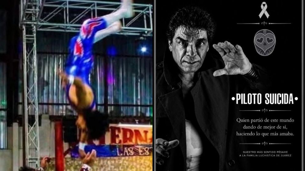 ¡Tragedia! El luchador ‘Piloto Suic*da’ fallece en plena función en Ciudad Juárez tras volar desde la tercera cuerda y desnucarse
