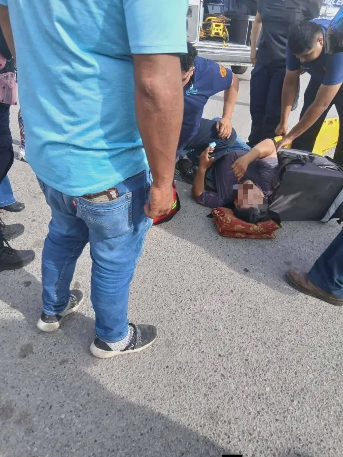 Grave repartidor tras accidente vial