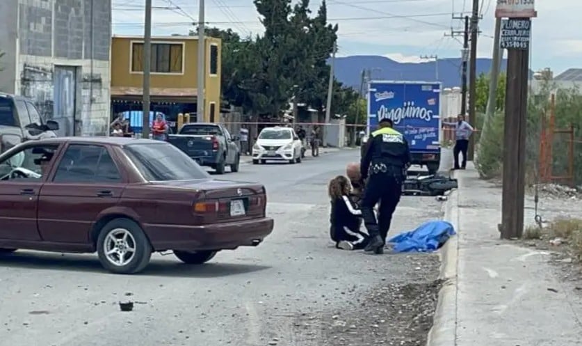 Muere joven tras brutal choque en motocicleta