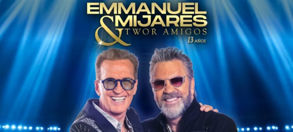 Emmanuel y Mijares anuncian nueva fecha en Auditorio Nacional: preventa para los 13 años de ‘Two’r Amigos’