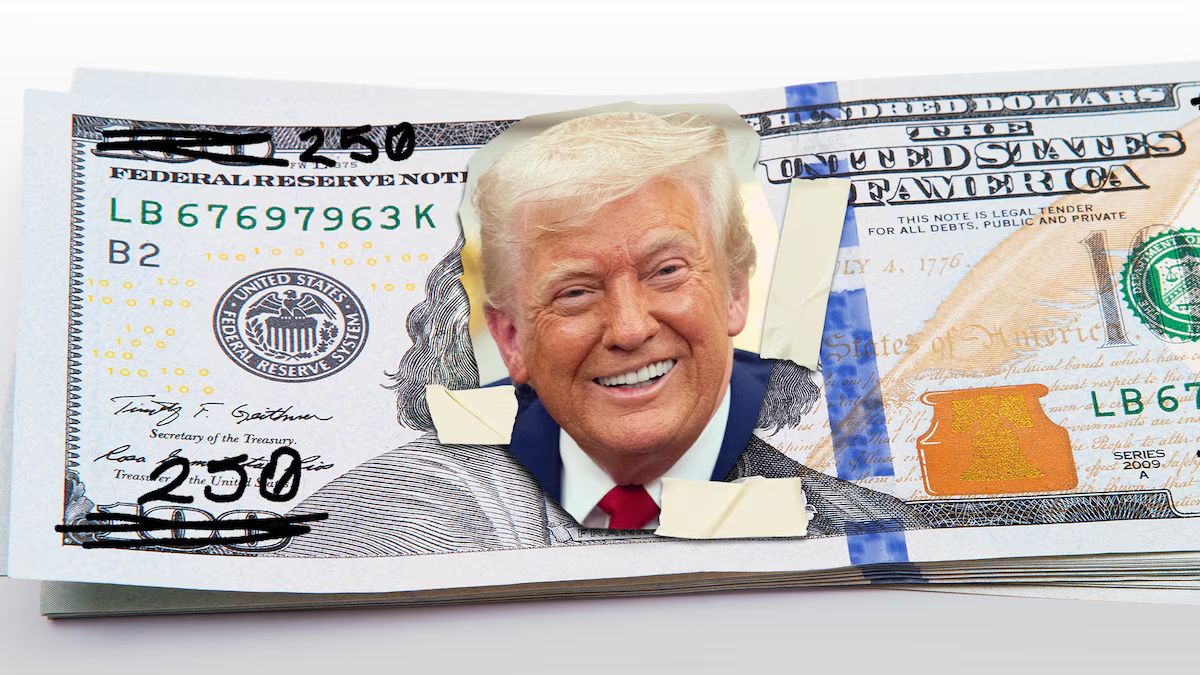 ¿Traerá abundancia? EU presiona para imprimir nuevo billete de 250 dólares con la cara de Trump