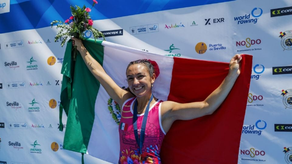 ¡Oro para México! Kenia Lechuga conquista el título en la Copa del Mundo de remo en Sevilla