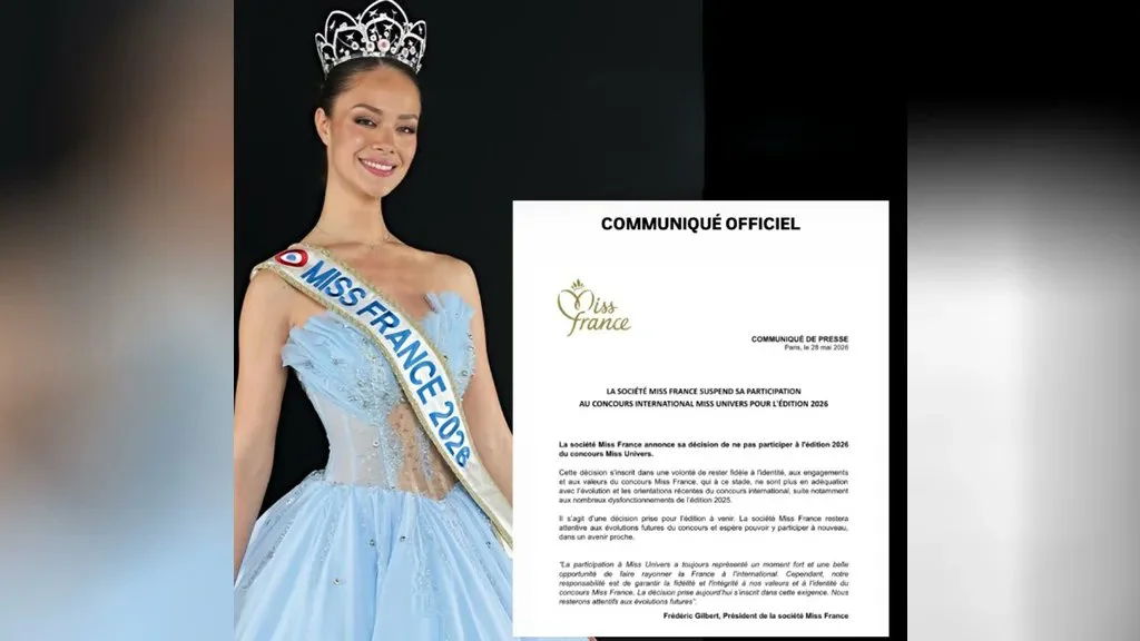 La Organización Miss Francia renuncia formalmente a Miss Universo 2026