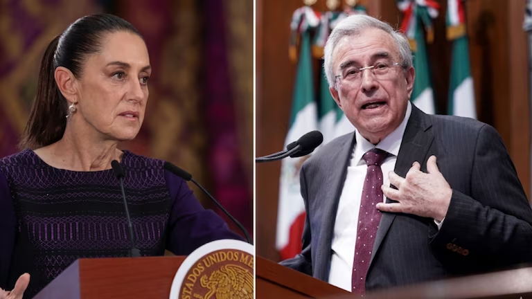 Reportan que UIF congeló cuentas bancarias de Rocha Moya y Enrique Izunza: Sheinbaum pide aclarar situación fiscal