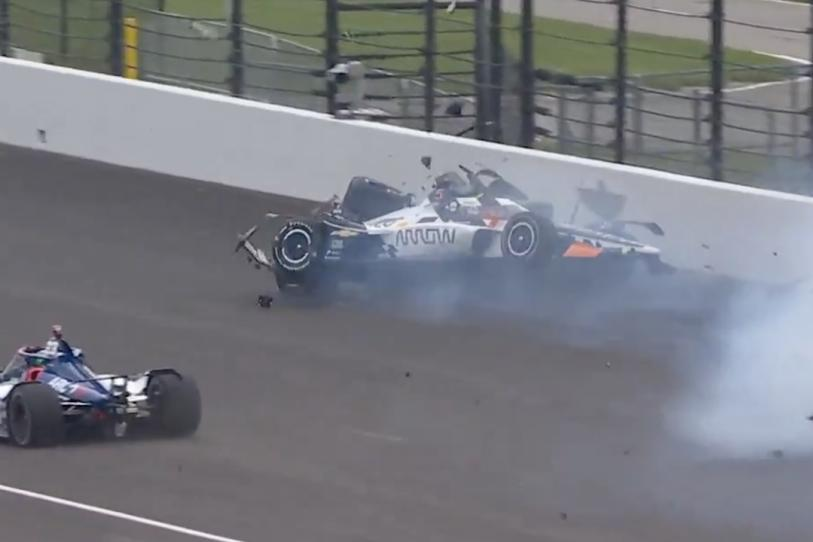 VIDEO: Pato O’Ward sufre accidente en penúltima práctica de Indy 500