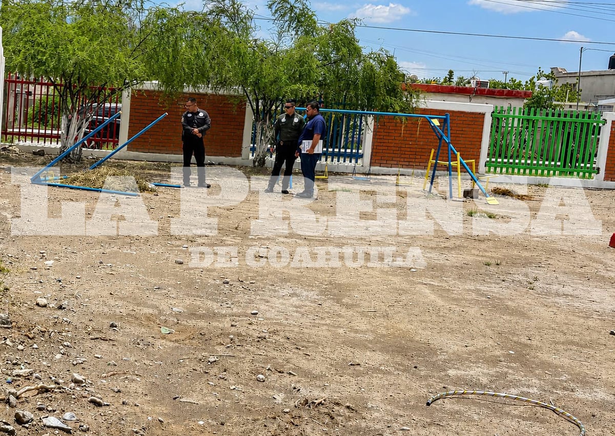 Muere niño tras caer de columpio en kínder de Monclova