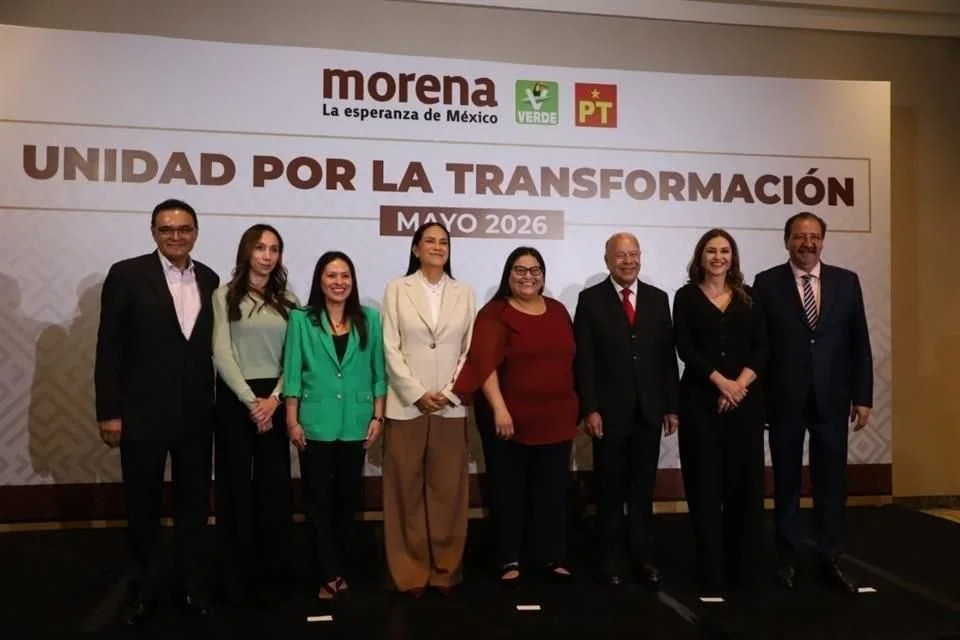 Confirma Morena alianza con PVEM y PT para elección 2027