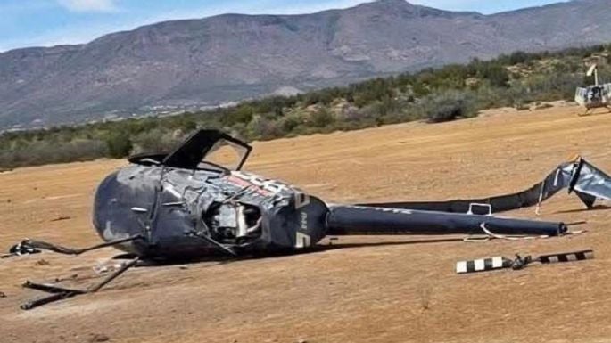 Helicóptero se desploma en Ensenada; hay dos lesionados