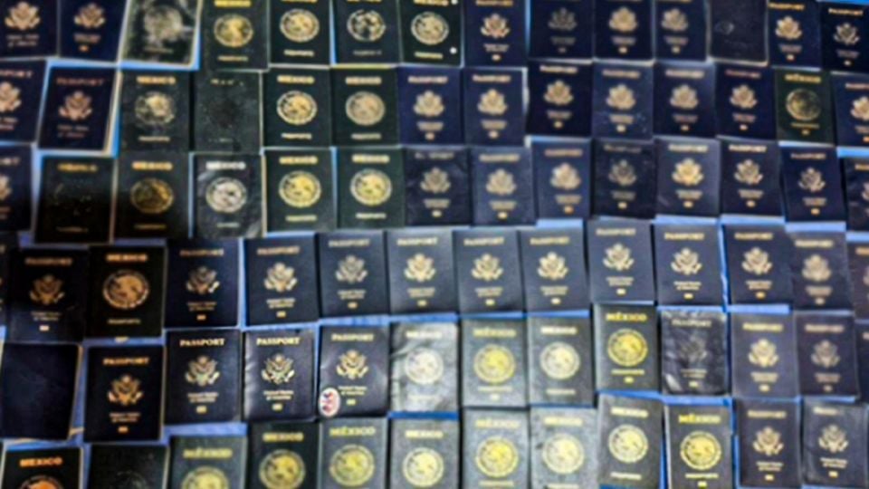 Decomisan en Tamaulipas pasaportes apócrifos de México y Estados Unidos