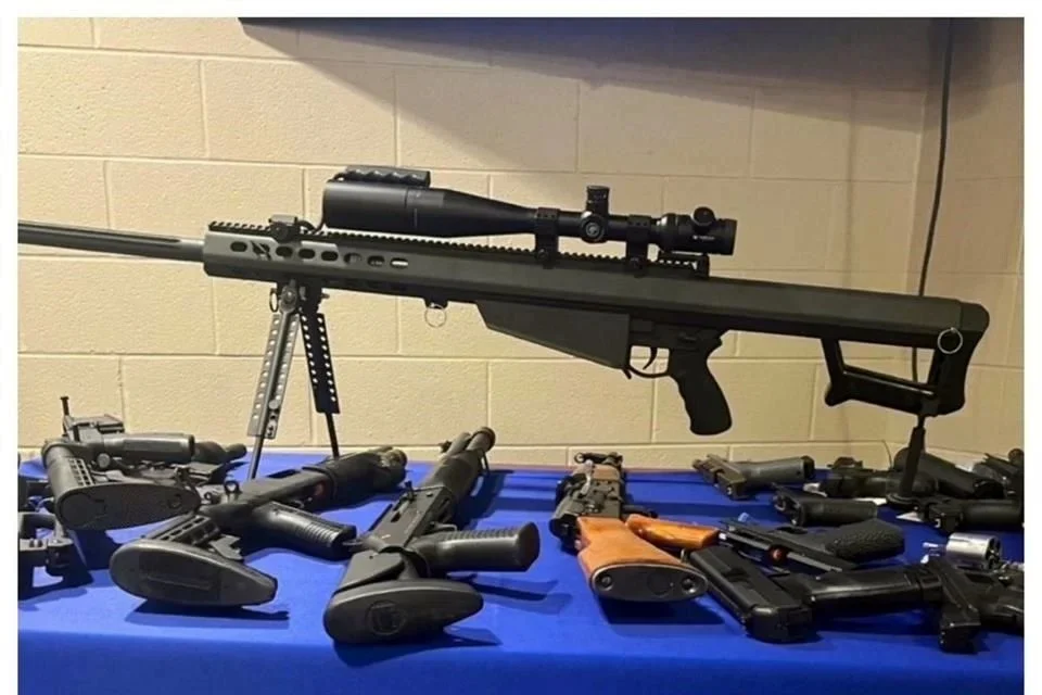 Aseguran rifle Barrett rumbo a México