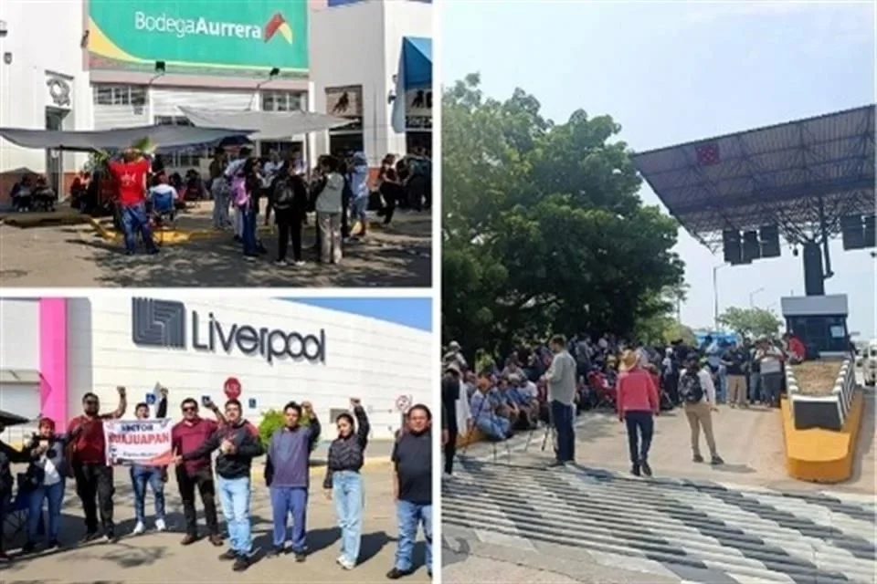 Toman maestros plazas en Oaxaca y casetas en Chiapas