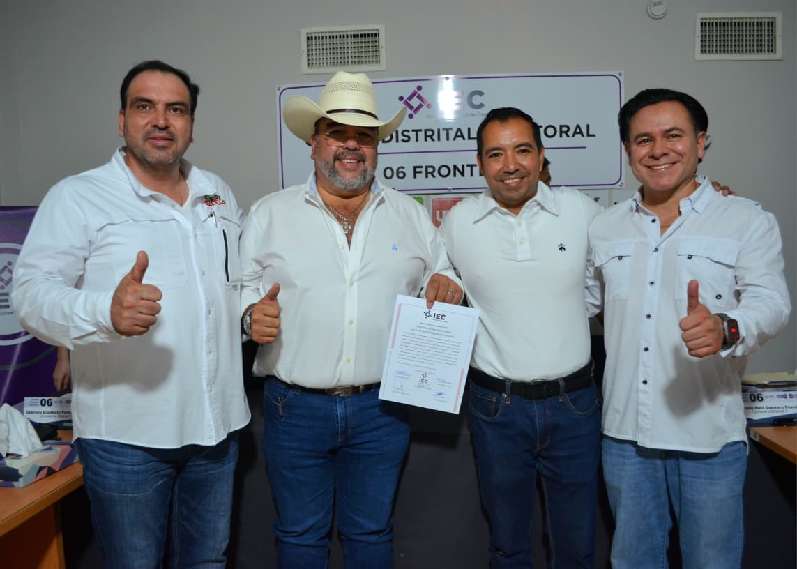 Oficializan el triunfo de Gachupín en Distrito 06