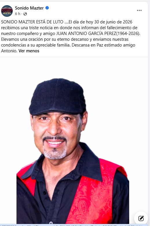 Luto en Sonido Mazter muere “Pily” en Texas