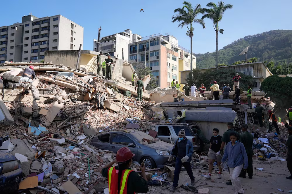 Sube a 188 la cifra de muert*s por terremotos en Venezuela; hay más de mil 500 heridos