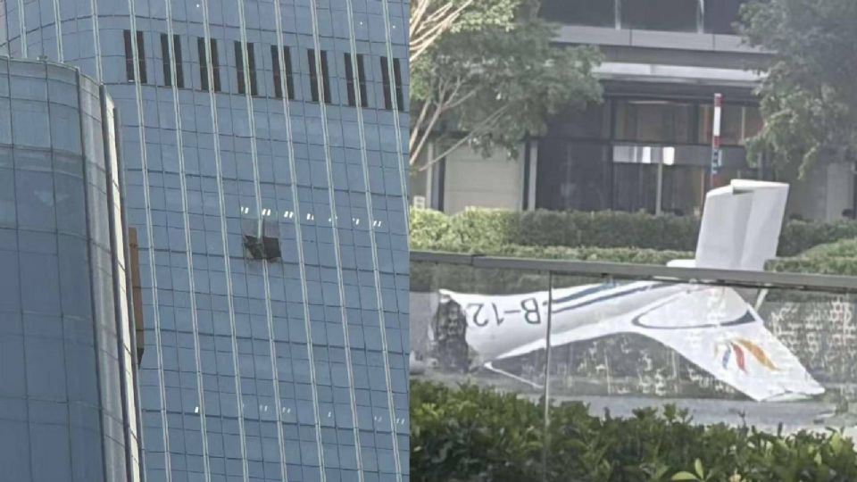 Muer* el piloto de la avioneta que se impactó contra el rascacielos más alto de Pekín