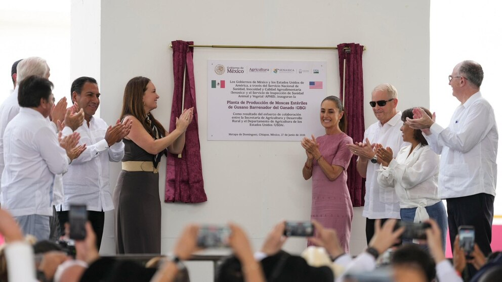 México y Estados Unidos lanzan planta de moscas en Chiapas para combatir el gusano barrenador
