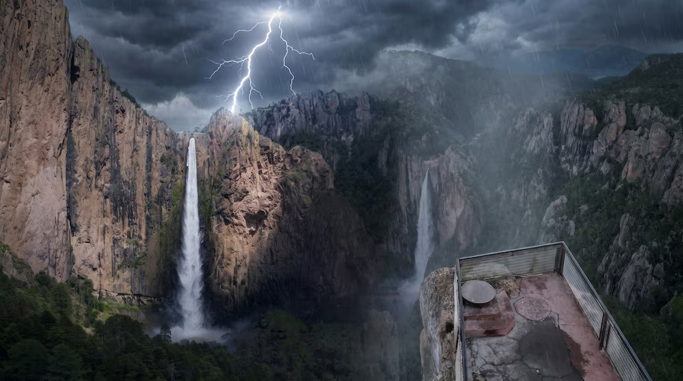 Tragedia en la Cascada de Basaseachi: un rayo mat4 a turista de 27 años durante tormenta en Chihuahua, su esposa resulta lesionada