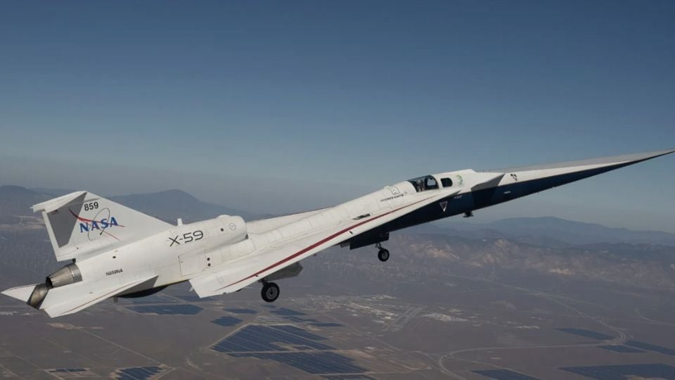 Avión experimental de la NASA rompe por primera vez la velocidad del sonido sin emitir el tradicional estruendo