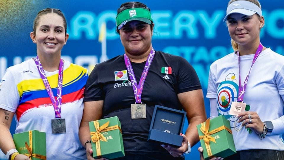 ¡Es la mejor! Andrea Becerra gana oro y lidera cosecha de cinco medallas para México en la Copa del Mundo de tiro con arco en Turquía