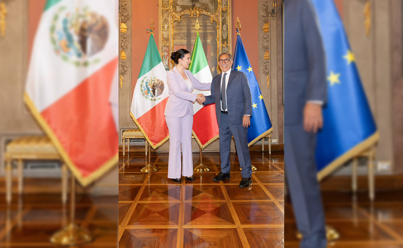 Kenia López Rabadán reconoce ante el Presidente del Senado italiano el liderazgo de Giorgia Meloni y la importancia de la paridad en la vida pública