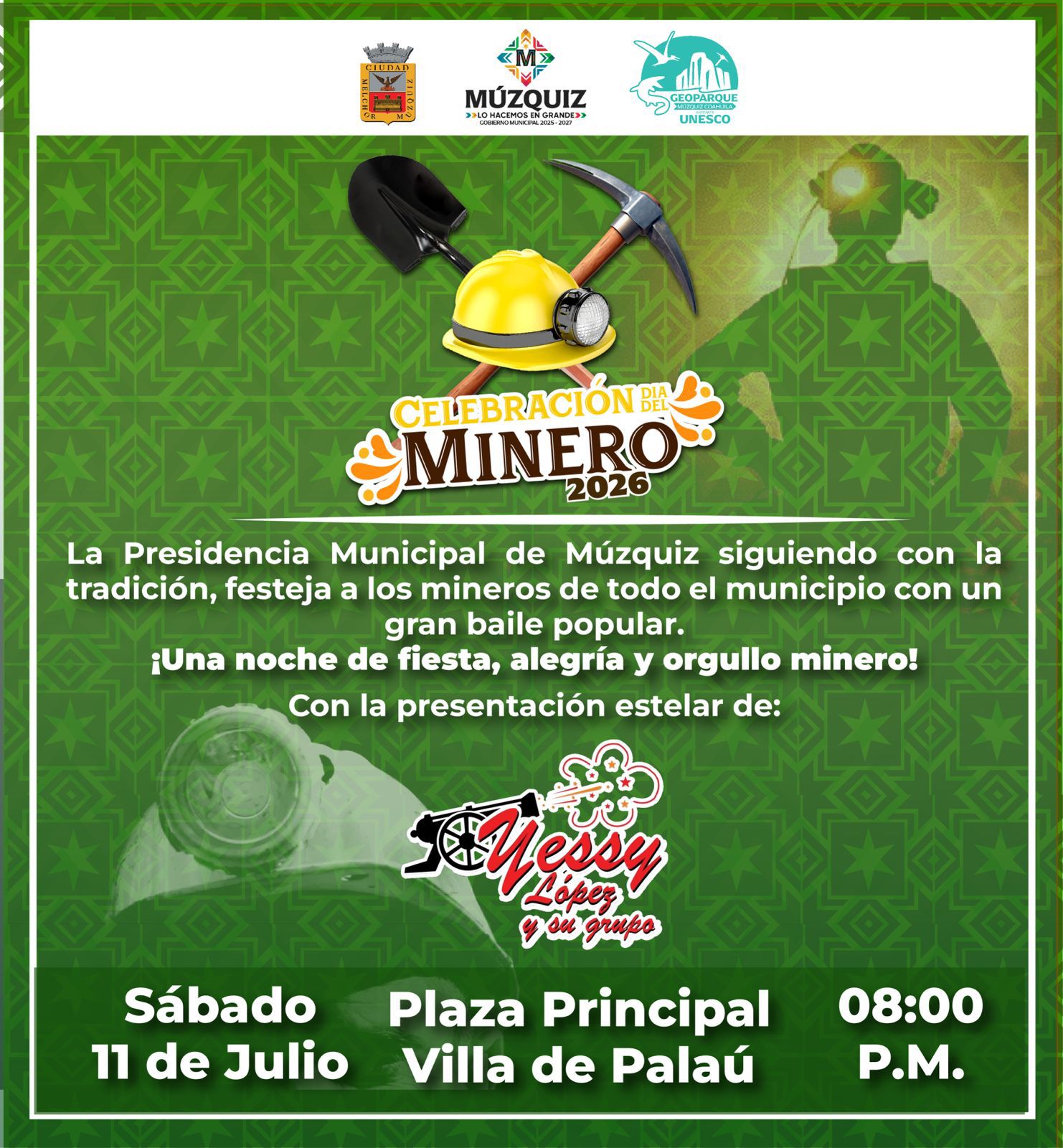 ¡Múzquiz celebra el día del Minero!