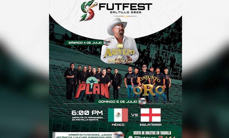 México vs Inglaterra Futfest Saltillo 2026