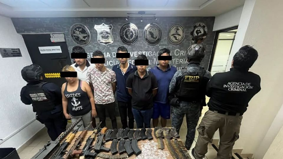 Caen seis integrantes del Cártel de Chiapas y Guatemala en Jiquipilas por portación de armas exclusivas del Ejército