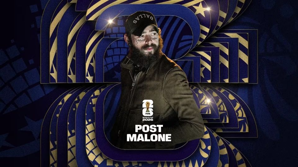 Post Malone encabezará el acto musical en la ceremonia de clausura previa a la Final del Mundial 2026 en Nueva York