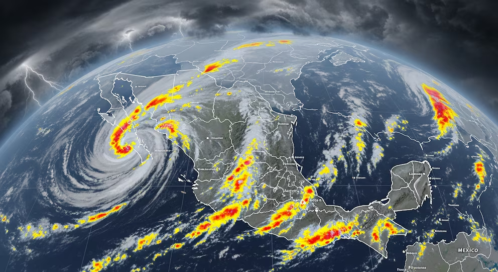 Monzón mexicano causará tres días de lluvias intensas con tormenta eléctrica y granizo: estos serán los estados más afectados