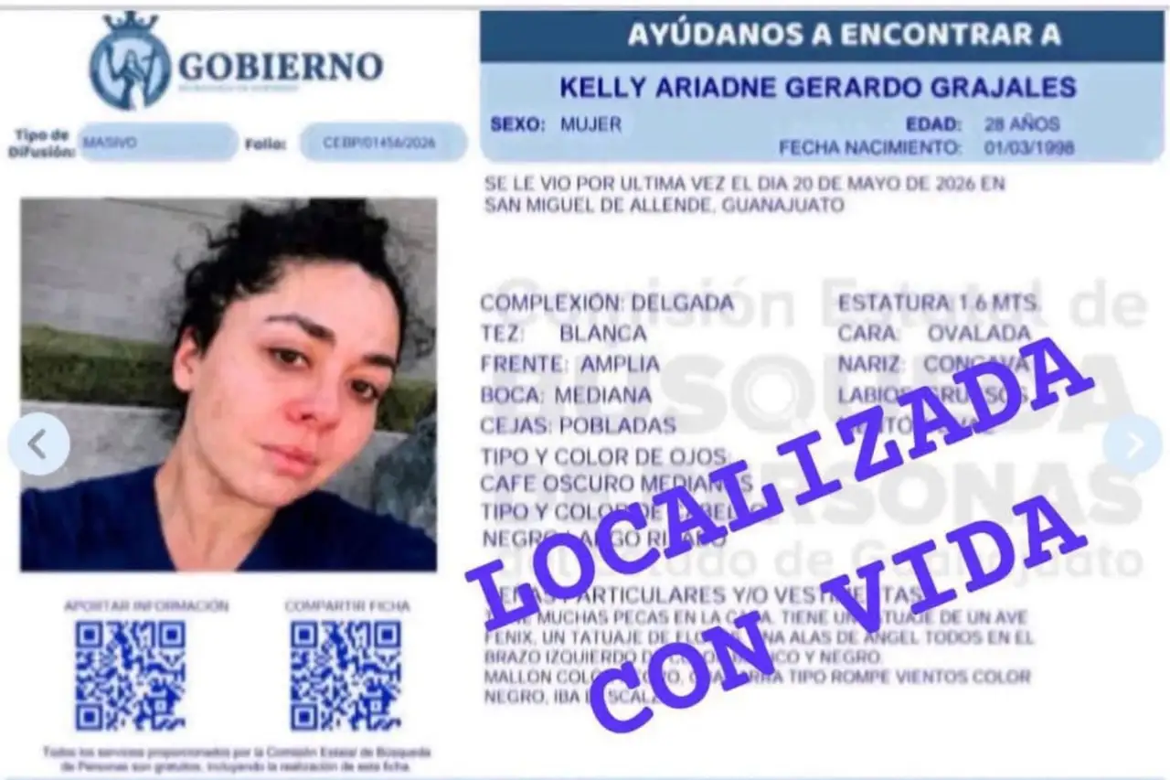 Hallan con vida a Kelly Ariadne, nieta de Paquita la del Barrio, tras 40 días desaparecida